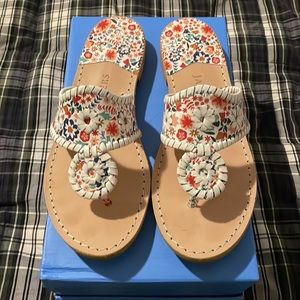 Jack Rogers Flat Sandals in a W8. WORN ONCE!!